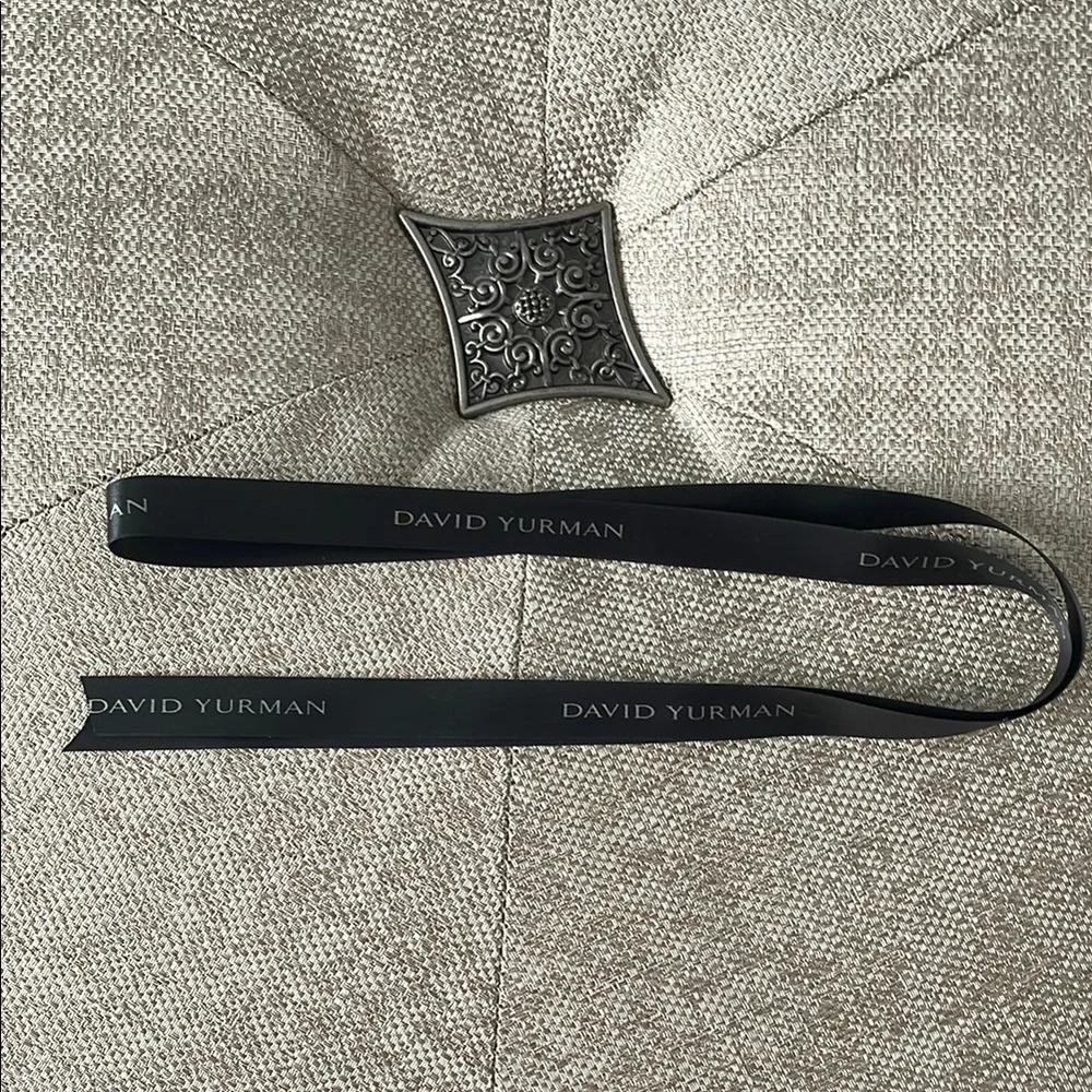 David Yurman Authentic Paper Shopping Gift Bag 8x10x4”w/ribbon & receipt holder